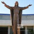 Modern Decoration cast bronze jesus christ blessing statue